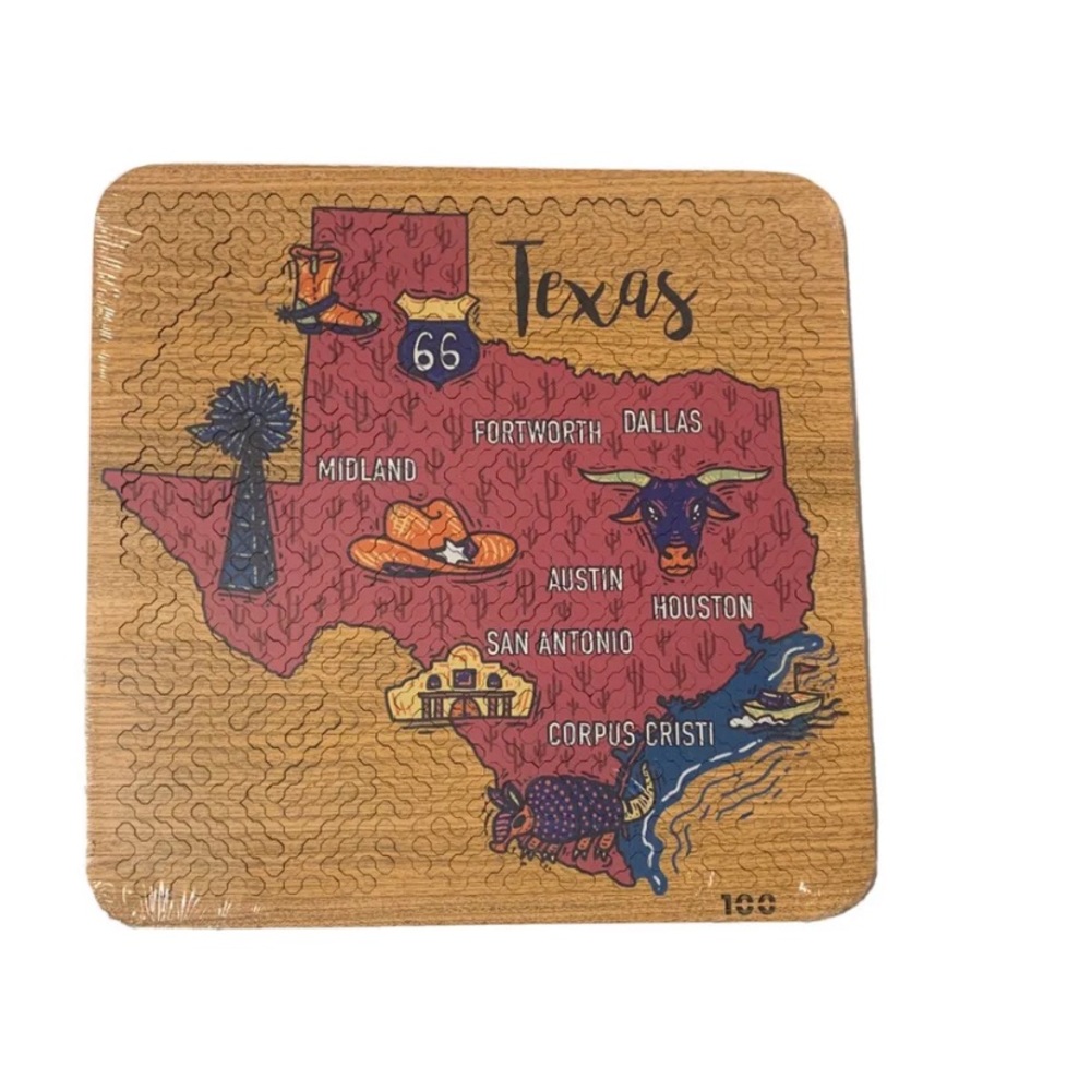 Texas Unique NEW Mind Bending Wooden Puzzle
